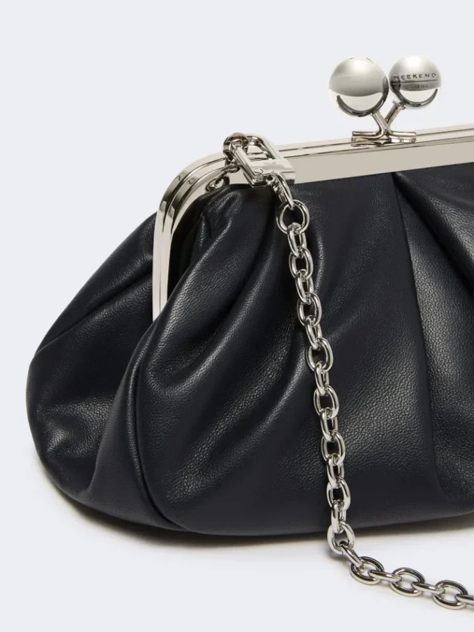 Small sheepskin pasticcino bag, ultramarine