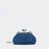 Small suede pasticcino bag, cornflower blue