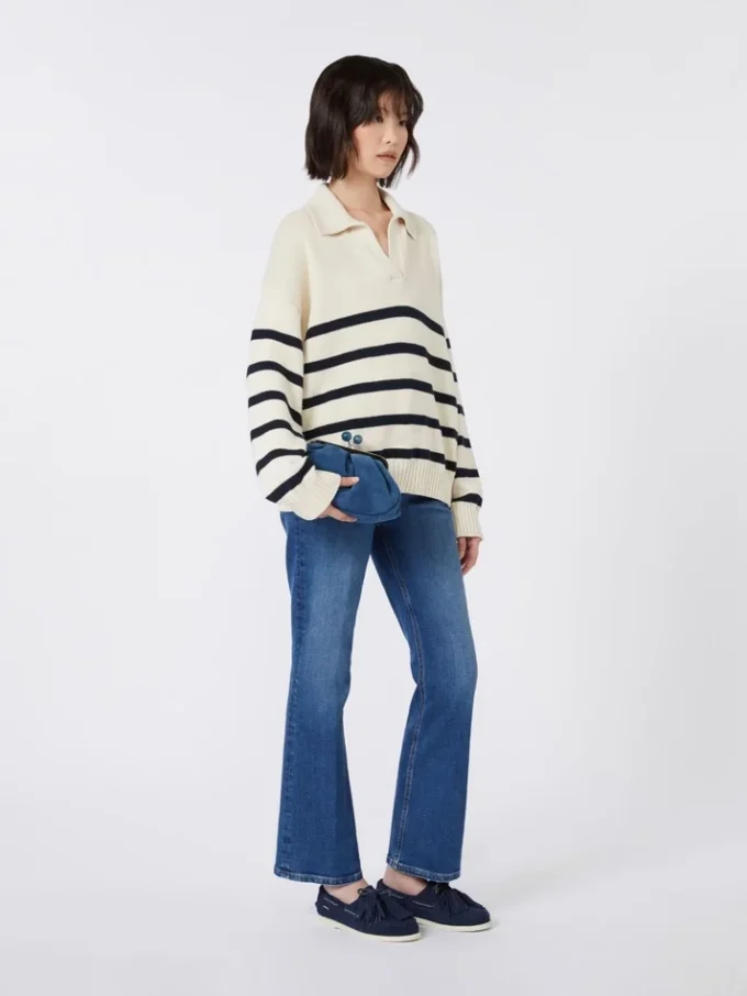 Small suede pasticcino bag, cornflower blue