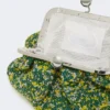 Small wool boucla pasticcino bag, green