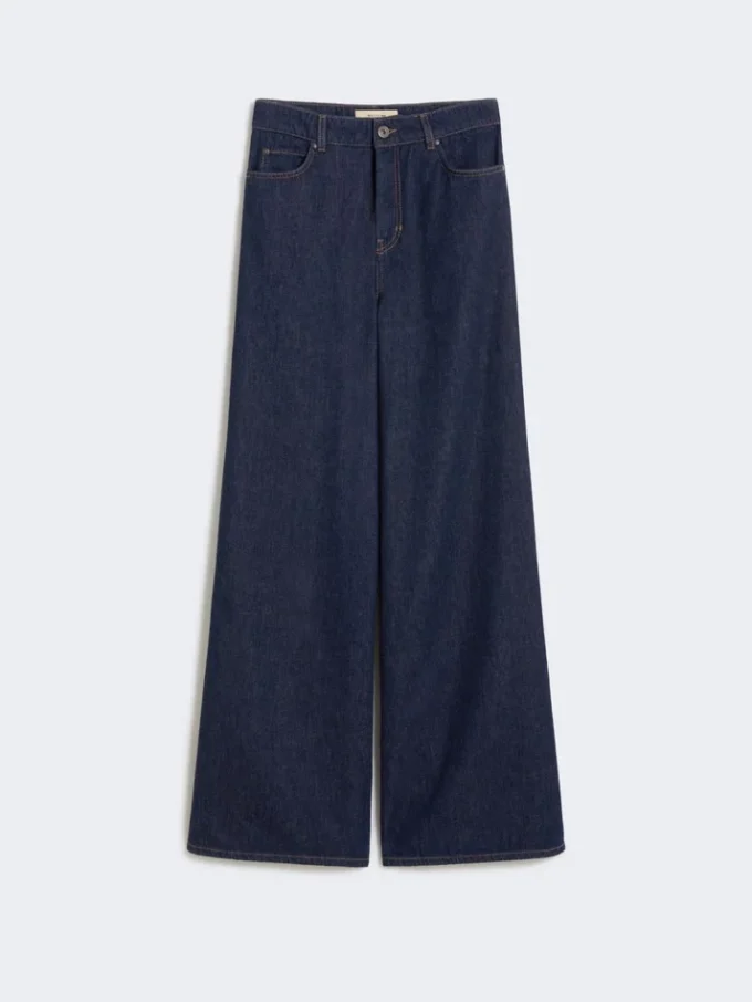 Soft cotton denim jeans, navy