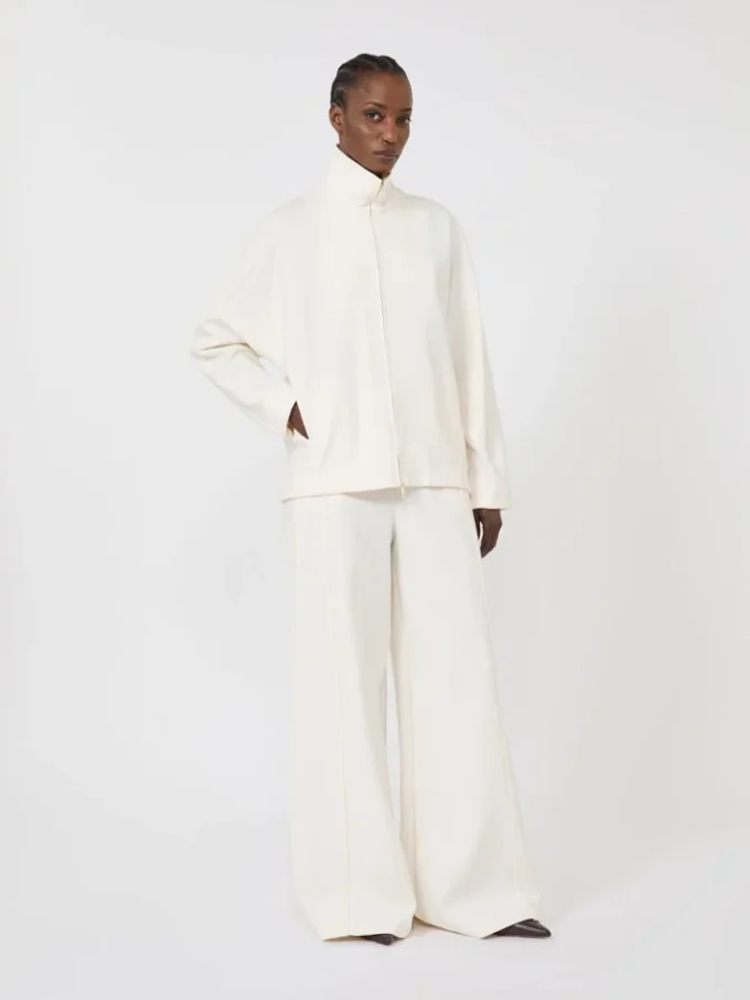 Soft scuba jersey jacket, ivory Soft scuba jersey jacket, ivory