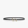 Sportmax monogram belt with buckle, black