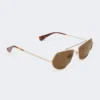 Square sunglasses, brown