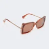 Square sunglasses, rust Square sunglasses, rust