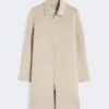 Straight-fit cashmere coat, sand Straight-fit cashmere coat, sand