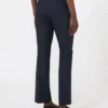 Stretch cotton and viscose trousers, ultramarine