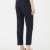 Stretch cotton trousers, navy