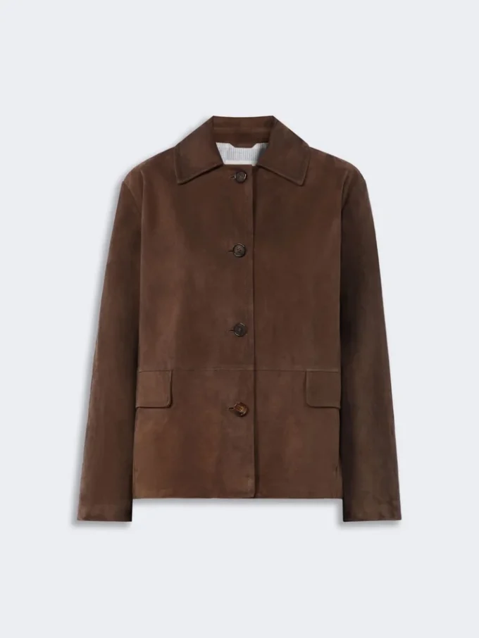 Suede jacket, brown Suede jacket, brown