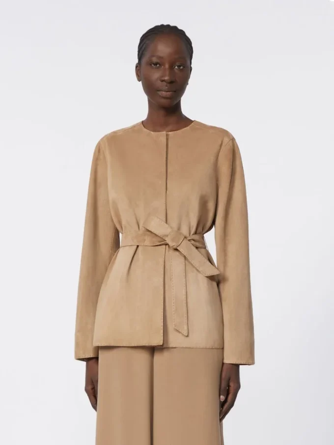 Suede jacket, hazelnut brown Suede jacket, hazelnut brown