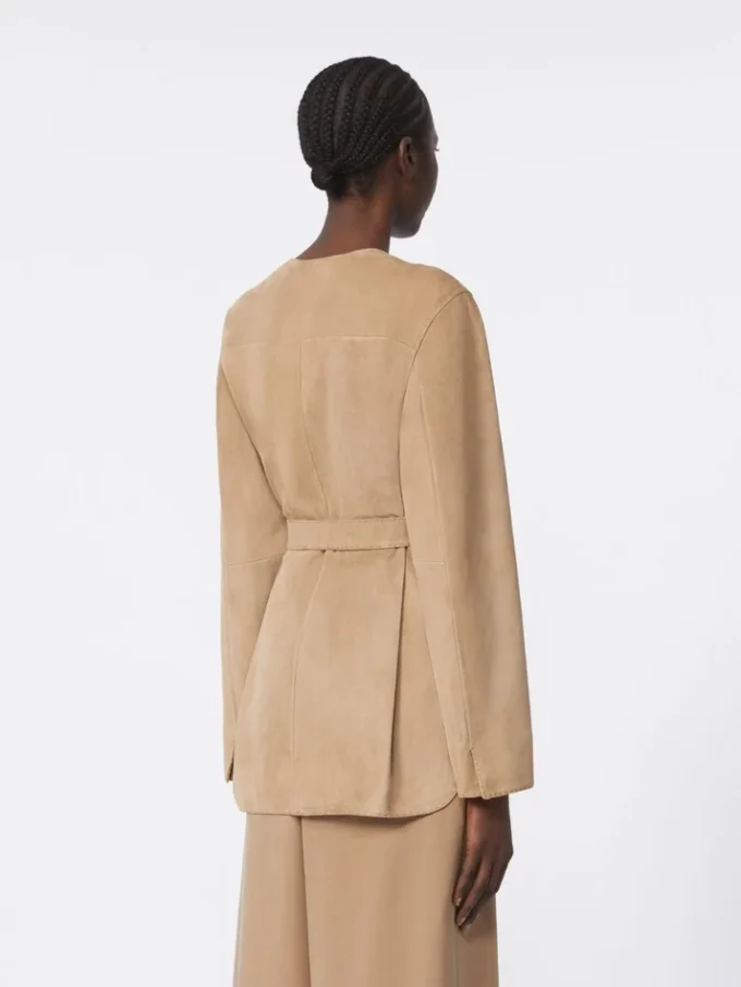 Suede jacket, hazelnut brown Suede jacket, hazelnut brown