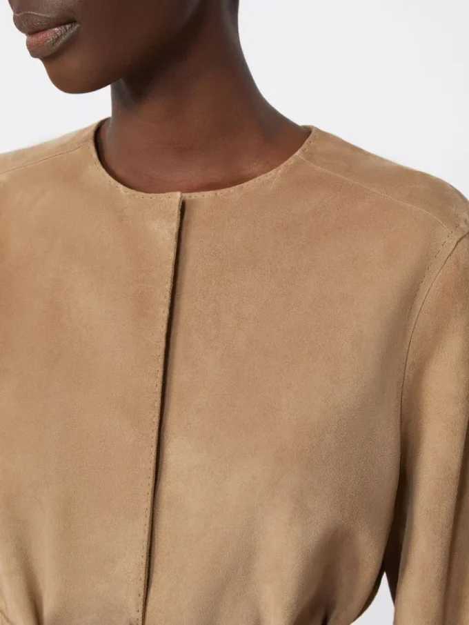 Suede jacket, hazelnut brown Suede jacket, hazelnut brown