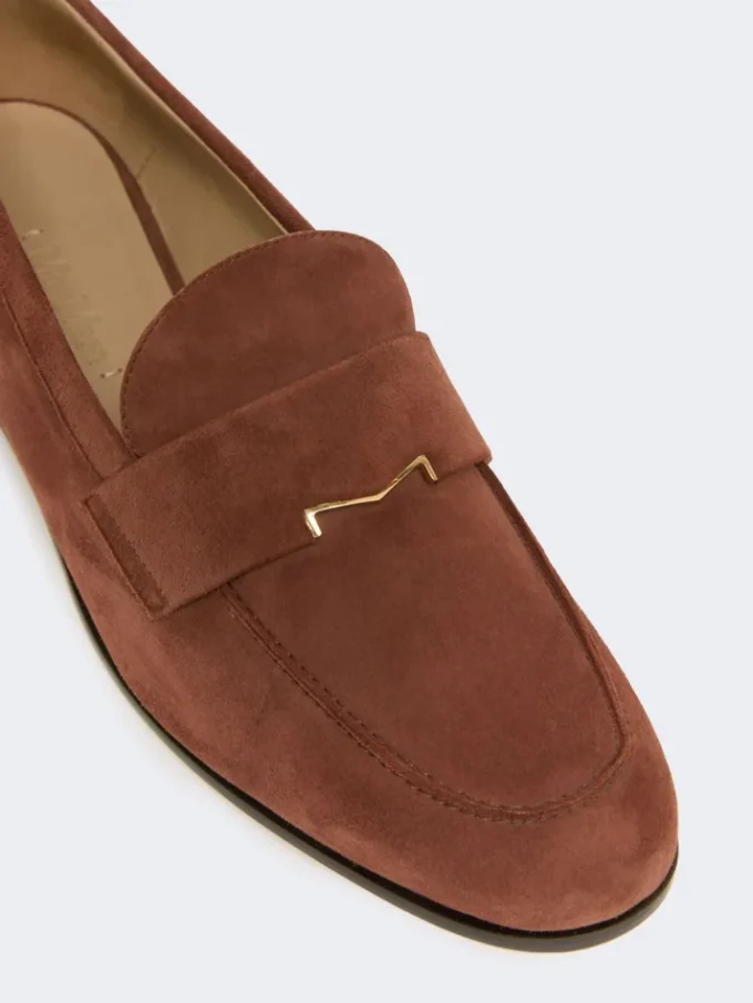 Suede moccasins, brown