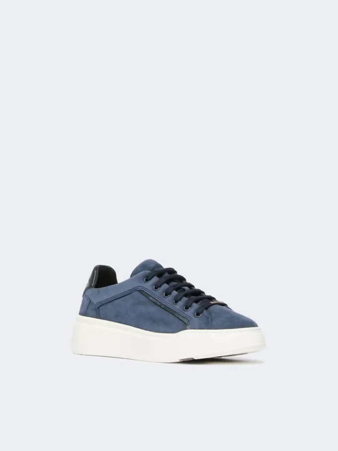 Suede sneakers, ultramarine