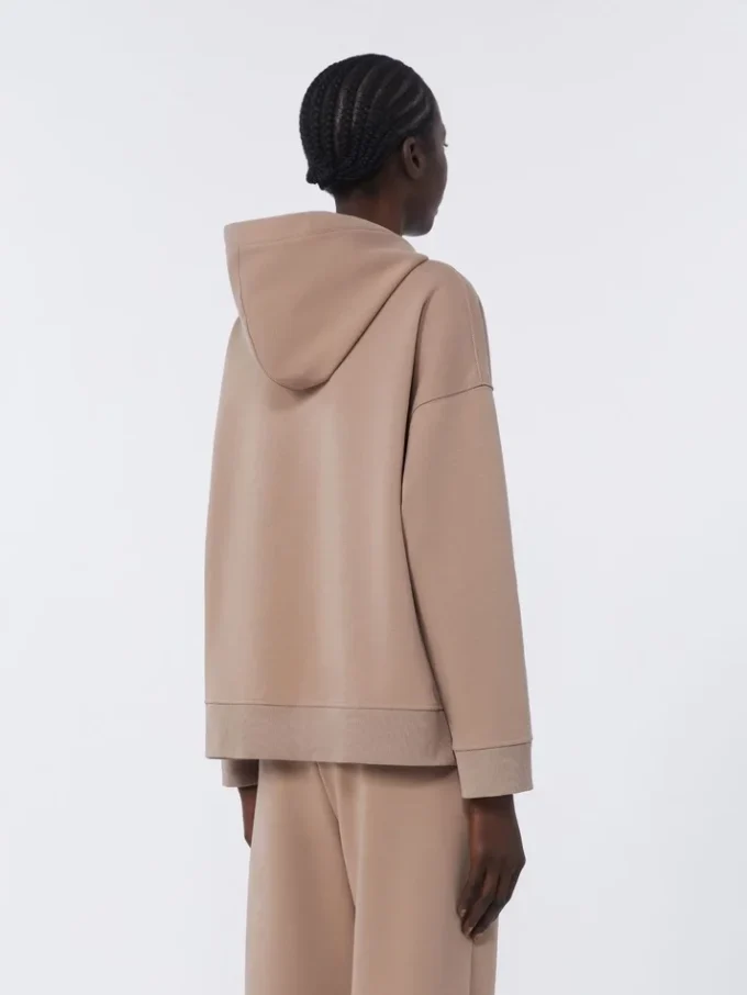 Technical cotton jersey sweatshirt, pink