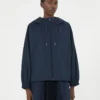Technical fabric windbreaker, navy