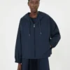 Technical fabric windbreaker, navy