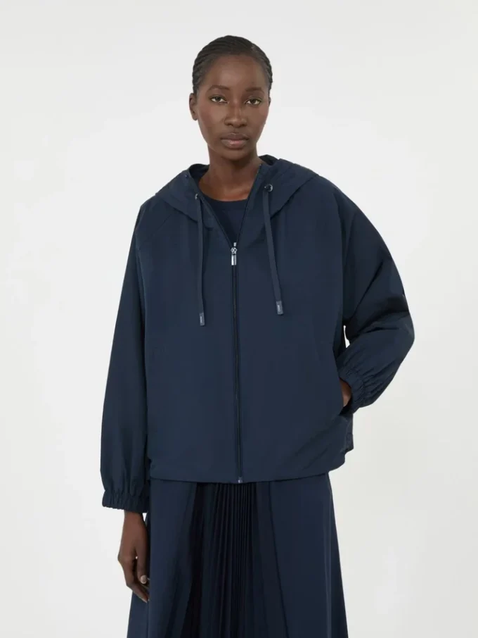 Technical fabric windbreaker, navy