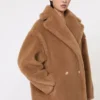 Teddy bear icon coat, camel