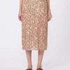 Tulle and sequin skirt, nudo Tulle and sequin skirt, nudo