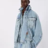 Two-piece denim jacket, midnightblue
