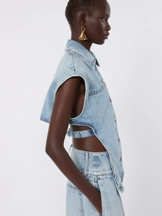 Two-piece denim jacket, midnightblue