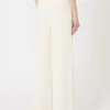 Viscose crepe knit trousers, ivory Viscose crepe knit trousers, ivory