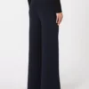 Viscose crepe knit trousers, ultramarine Viscose crepe knit trousers, ultramarine
