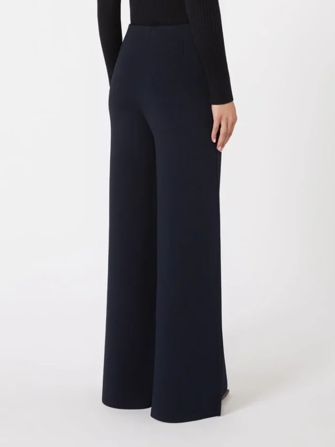 Viscose crepe knit trousers, ultramarine Viscose crepe knit trousers, ultramarine