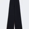 Viscose crepe knit trousers, ultramarine Viscose crepe knit trousers, ultramarine