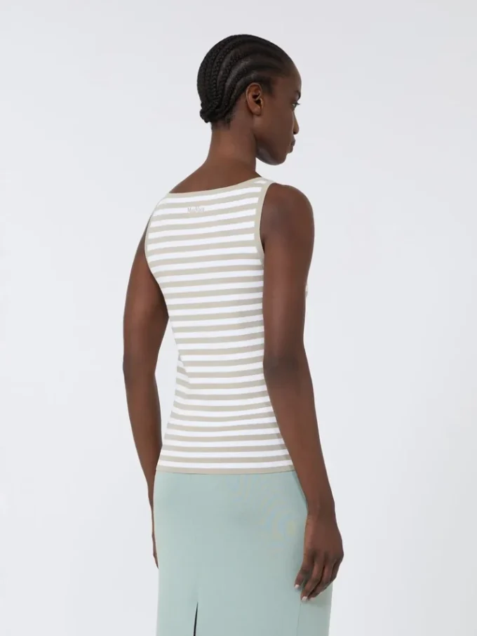 Viscose crepe yarn sleeveless jumper, pink