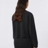 Viscose jersey boxy jacket, black Viscose jersey boxy jacket, black