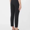 Viscose jersey trousers, black