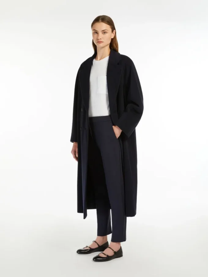 Viscose jersey trousers, ultramarine