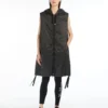 Water-repellent canvas gilet, black