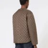 Water-repellent canvas padded jacket, hazelnut brown