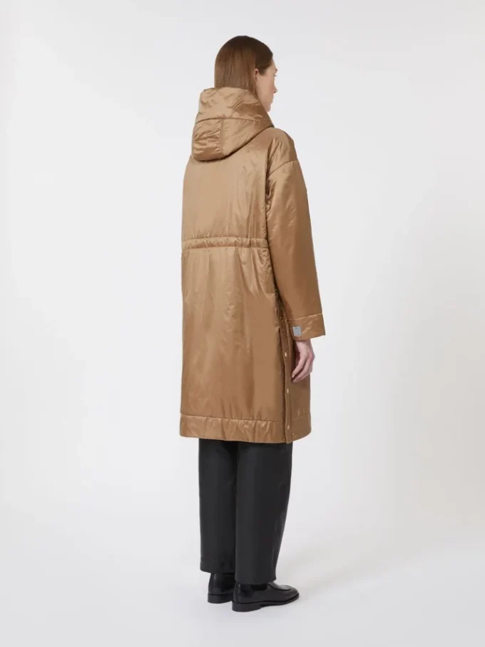 Water-repellent canvas padded parka, camel Water-repellent canvas padded parka, camel