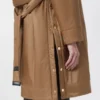 Water-repellent canvas padded parka, camel Water-repellent canvas padded parka, camel