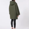 Water-repellent canvas parka, kaki