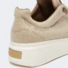Water-repellent cashmere trainers, beige