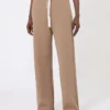 Wide-fit jersey trousers, camel Wide-fit jersey trousers, camel
