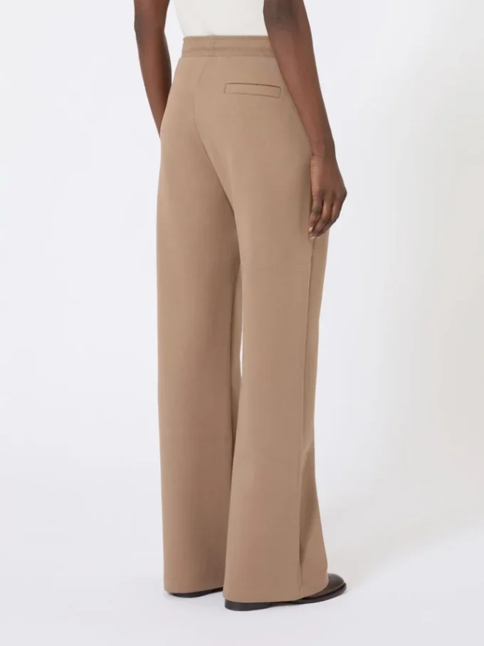 Wide-fit jersey trousers, camel Wide-fit jersey trousers, camel