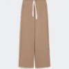Wide-fit jersey trousers, camel Wide-fit jersey trousers, camel