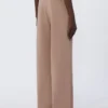 Wide-fit jersey trousers, pink