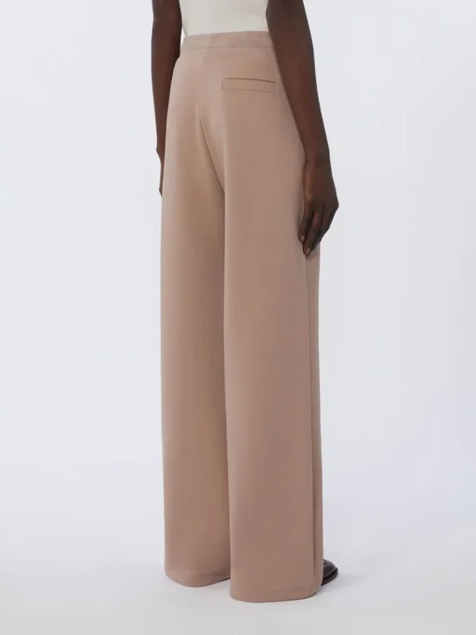 Wide-fit jersey trousers, pink