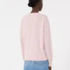 Wool and cashmere basic sweater, pink