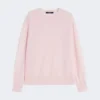 Wool and cashmere basic sweater, pink