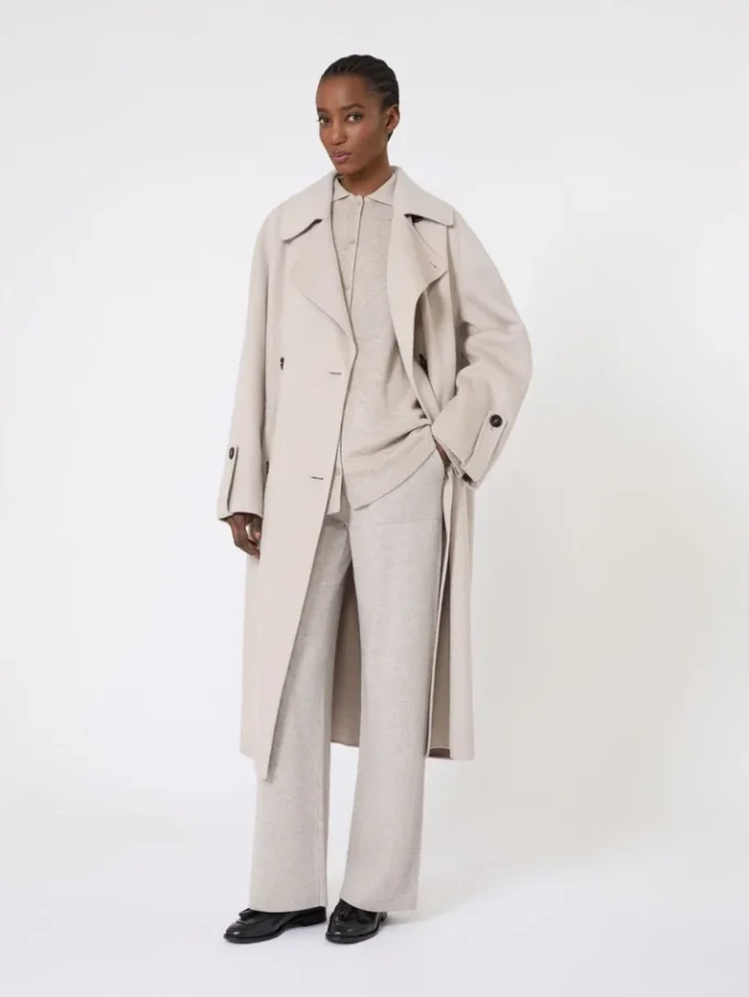 Wool and cashmere cardigan, beige