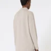 Wool and cashmere cardigan, beige