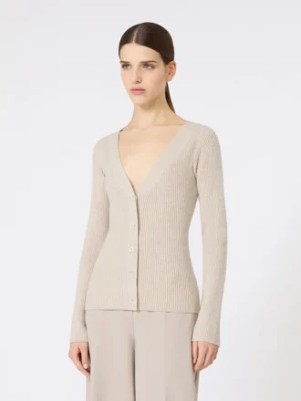 Wool and cashmere jumper, beige